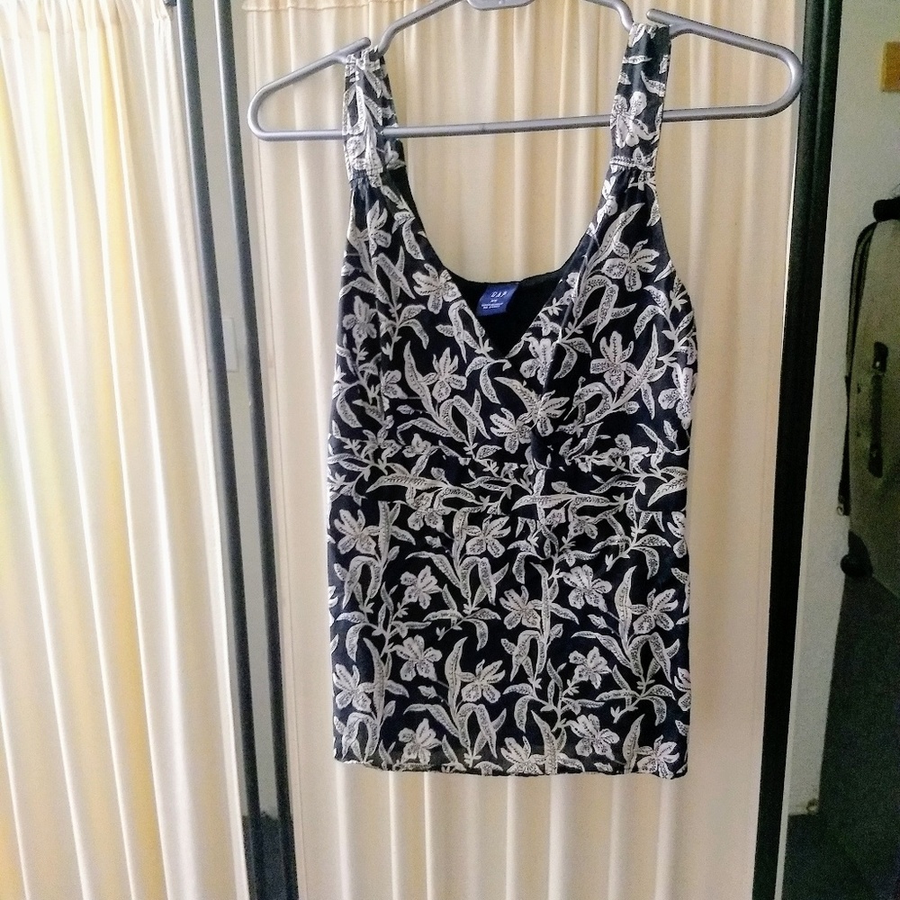 GAP cotton floral print tank top